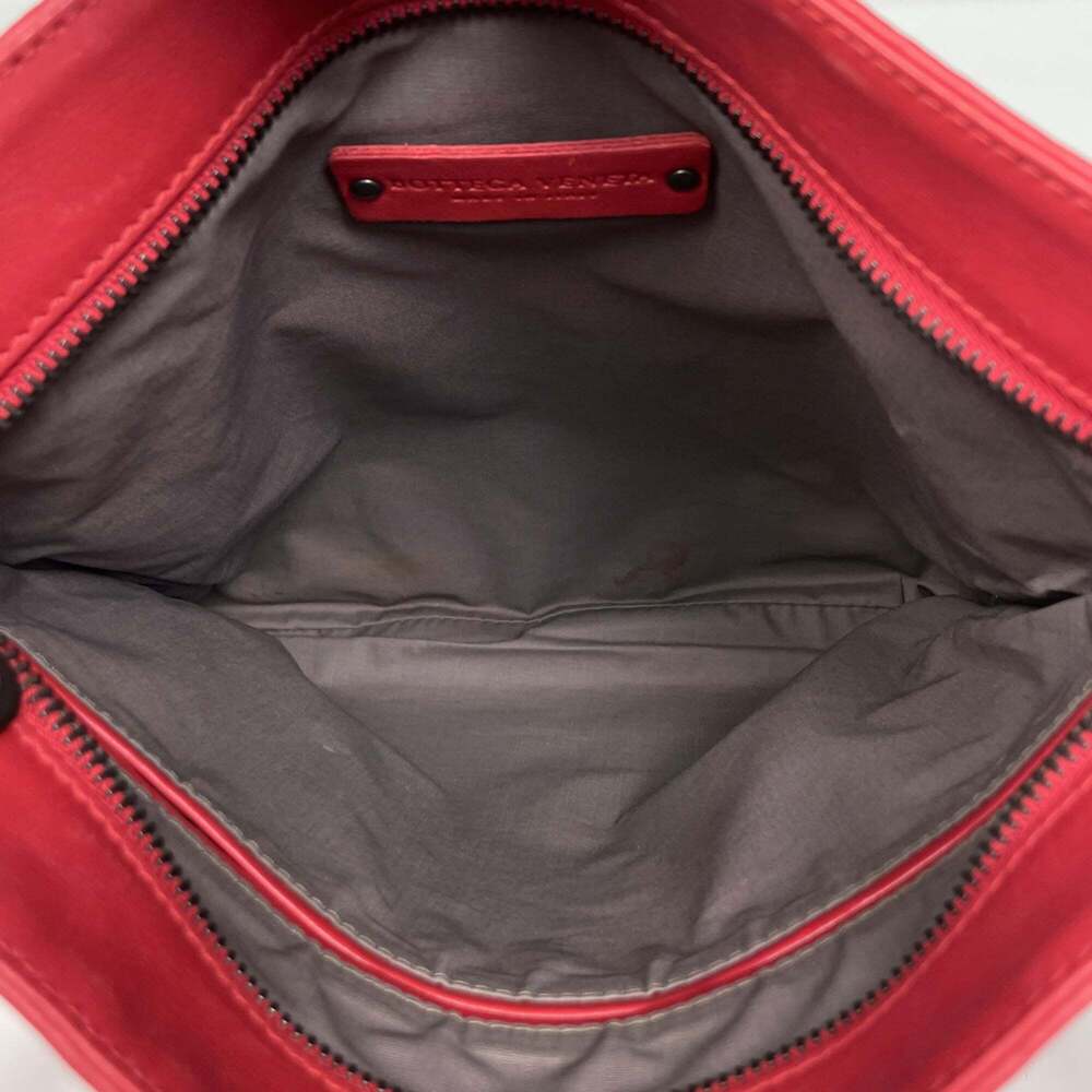 Bottega Veneta Intrecciato Shoulder Bag, Crossbody Leather, Red, Women's - Picture 7 of 8